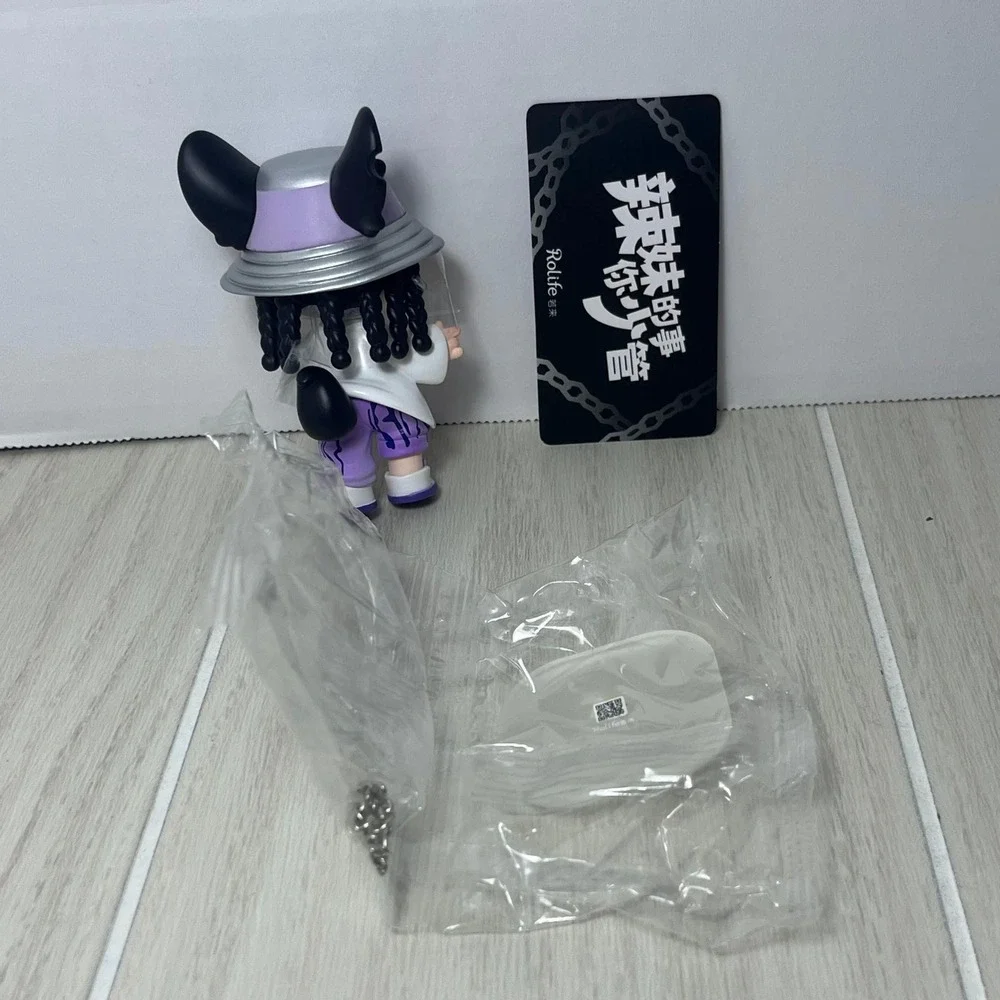 Rolife NAI-V Spice Girls Series Rapper Figure Blind Box Chain Purple Cat Girl